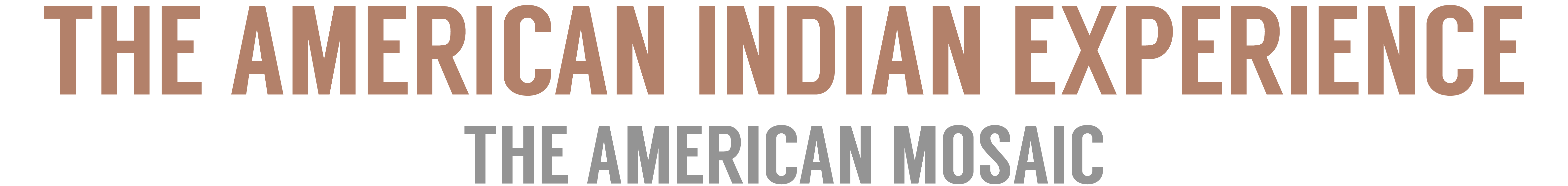 ABC-CLIO Solutions - The American Mosaic: The American Indian Experience